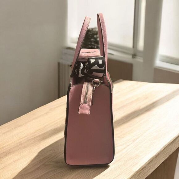 KARL LAGERFELD MAYBELLE PARIS SATCHEL/CROSSBODY BAG PINK BLUSH MULTI NWT - Picture 4 of 7